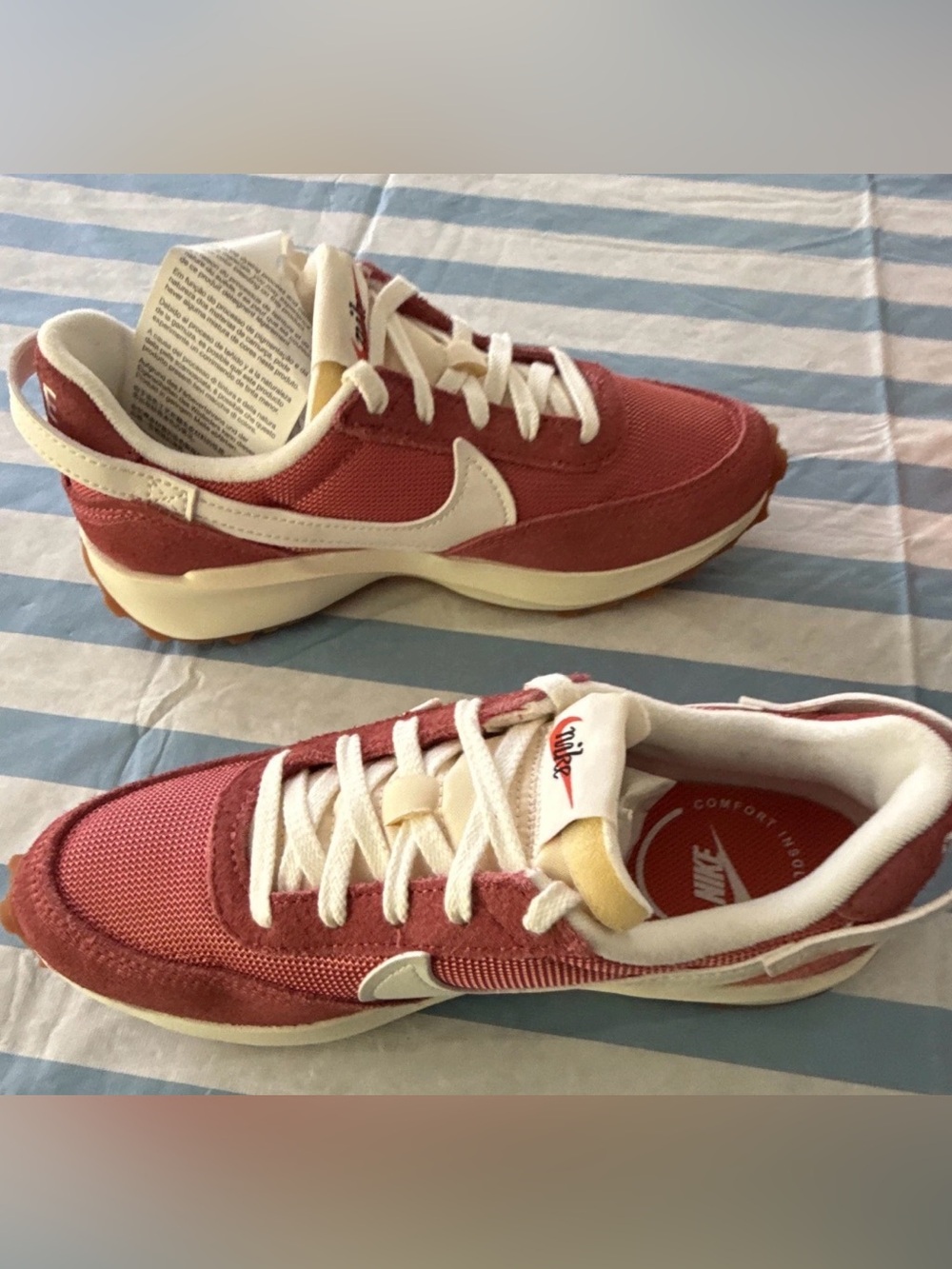 Nike Waffle Debut Vintage Adobe/Sail Low Top Lace Up Sneakers 10.5W - 9M